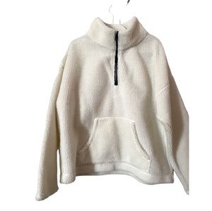 J.Crew mercantile women’s Sherpa pullover sweater